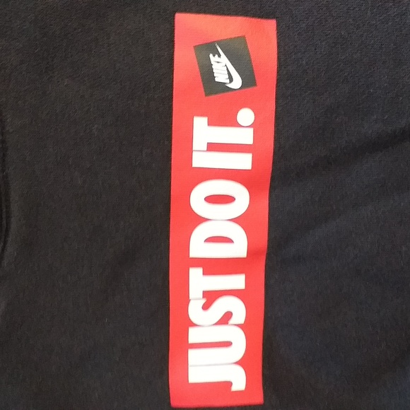 Nike | Just Do It Black And Red Hoodie - Picture 2 of 3